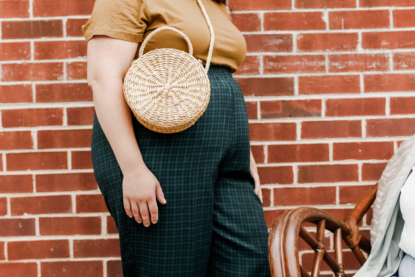 Green and Blue plaid pants