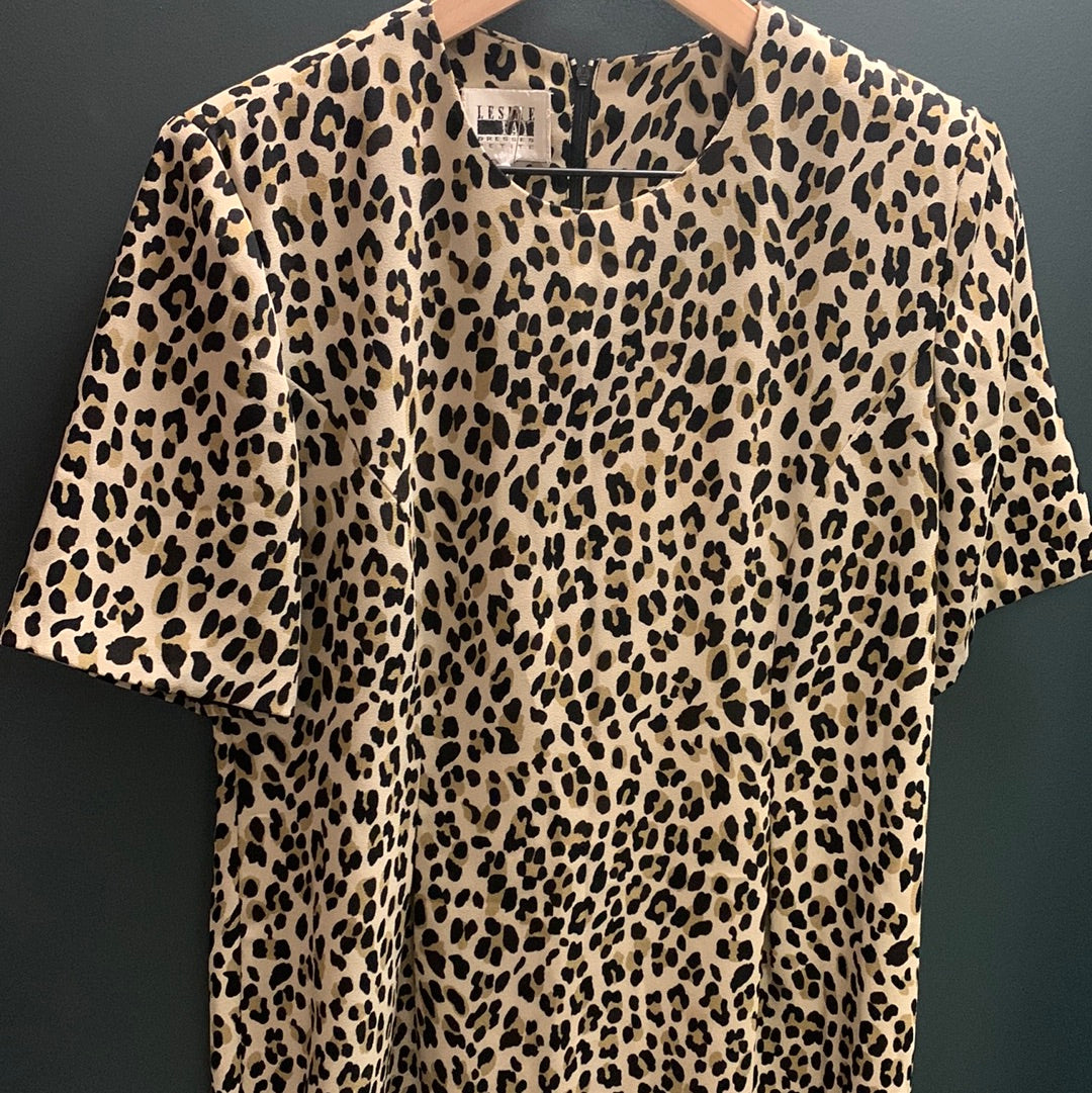 Vintage leopard print outlet dress